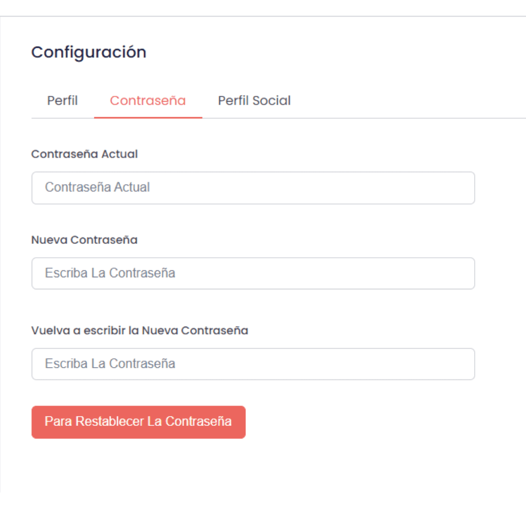 Cambiar contraseña